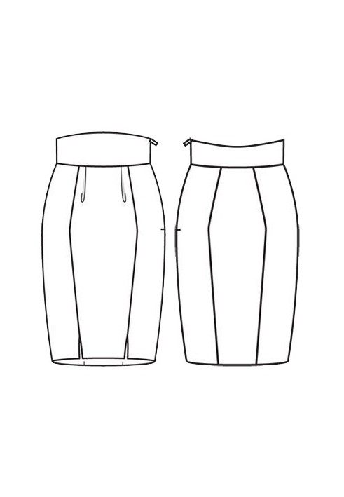 Pattern Tulip skirt on a high shaped belt (Burda 11/2011, pattern number 109)