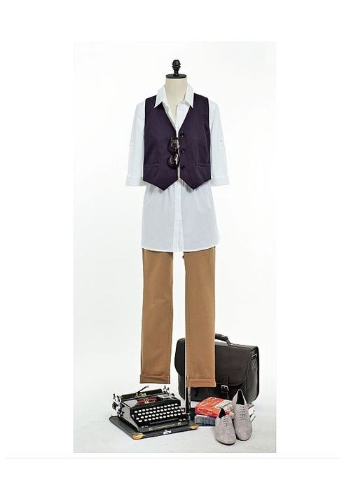 Pattern Classic waistcoat with slit pockets (Burda 4/2010, pattern number 135)