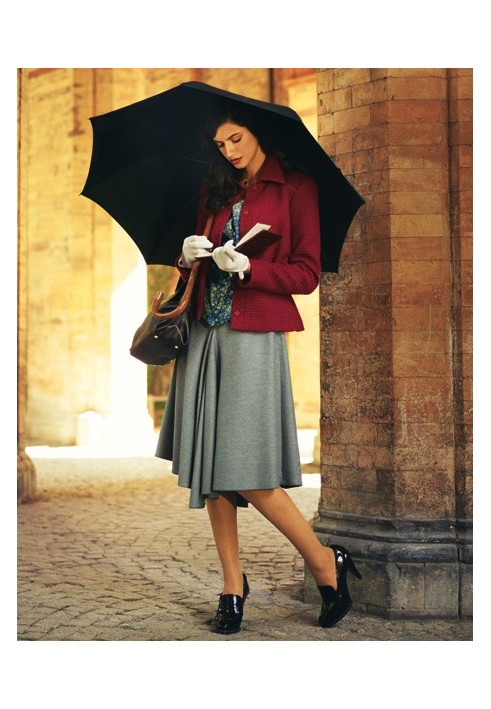 Pattern Flannel skirt with asymmetric bottom edge (Burda 1/2011, pattern number 105)