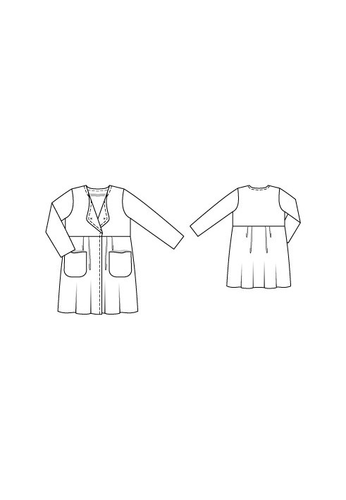 Pattern Linen coat with patch pockets (Burda 4/2012, pattern number 143)