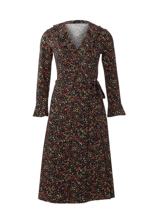 Pattern Knitted dress with a smell and ruffles (Burda 2/2019, pattern number 6282 A)
