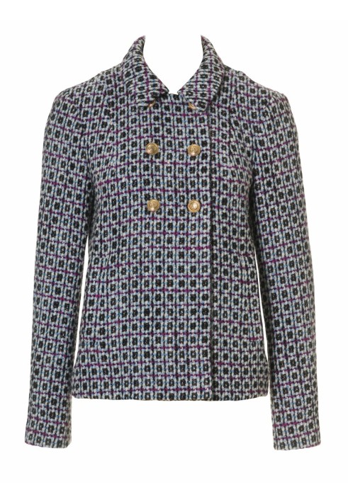 Pattern Double-breasted bouclé jacket (Burda 10/2010, pattern number 112)