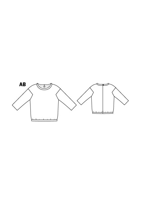 Выкройка Блузон кожаный прямого кроя (Burda 12/2011, № выкройки 109 A)