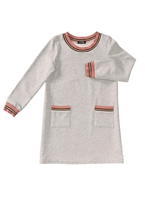 Pattern A-line knitted dress with patch pockets (Burda 2/2020, pattern number 9286 A)