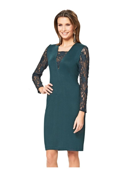 Pattern Slim-fit pullover with lace insert (Burda 2/2015, pattern number 6694 A)