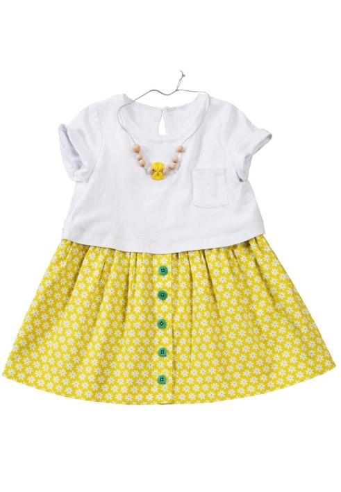 Pattern Dress with short sleeves and a full skirt (Burda 5/2018, pattern number 128)