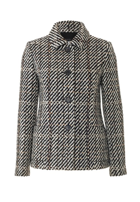 Pattern Single-breasted jacket of a fitted silhouette (Burda 2/2017, pattern number 6461 B)
