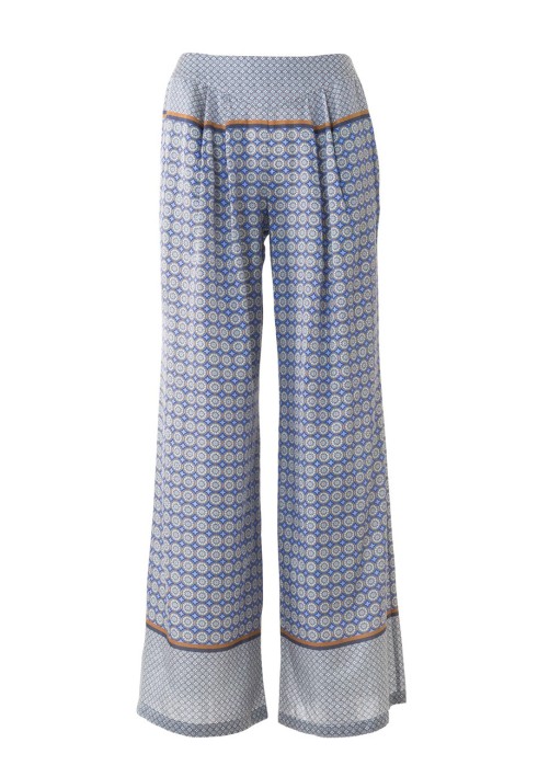 Pattern Extra-wide trousers on a yoke (Burda 4/2016, pattern number 106 C)