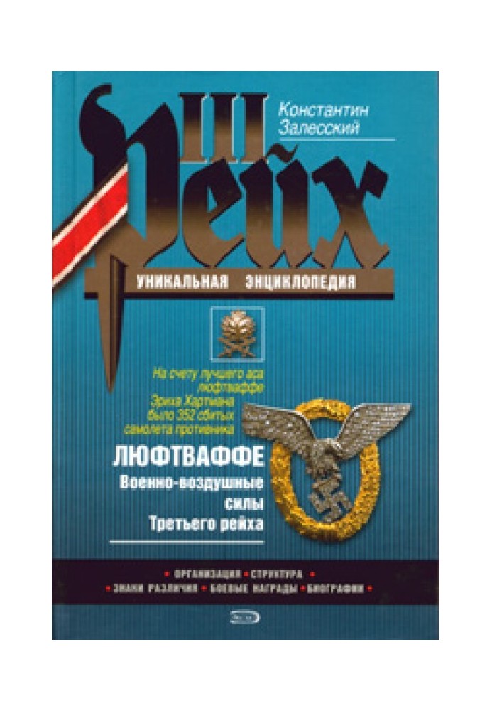 Book Luftwaffe. Air Force of the Third Reich