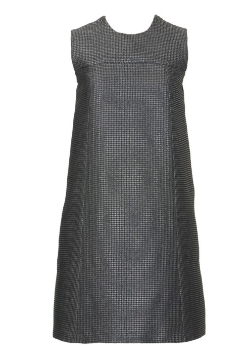Pattern A-line dress made of metallic fabric (Burda 1/2012, pattern number 120)