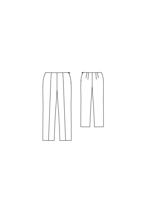 Pattern Narrow-cut satin trousers (Burda 3/2010, pattern number 135 A)