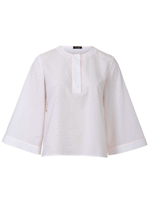 Pattern Blouse of a straight cut with a frill on the back (Burda 2/2018, pattern number 111)