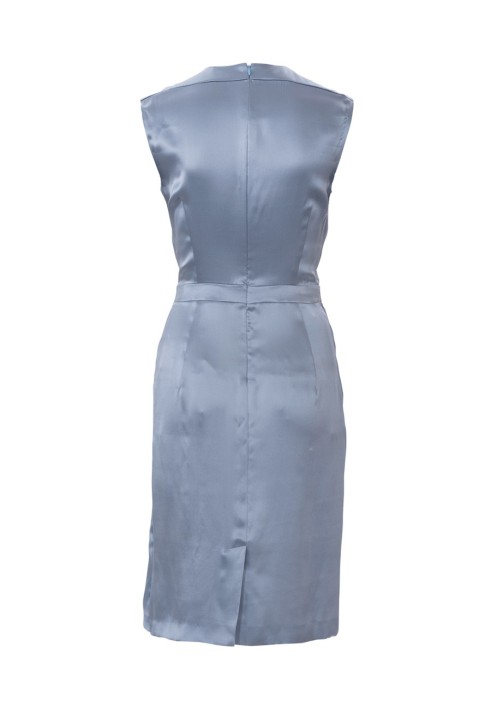 Pattern Satin dress with a scent effect (Burda 2/2018, pattern number 6384 B)