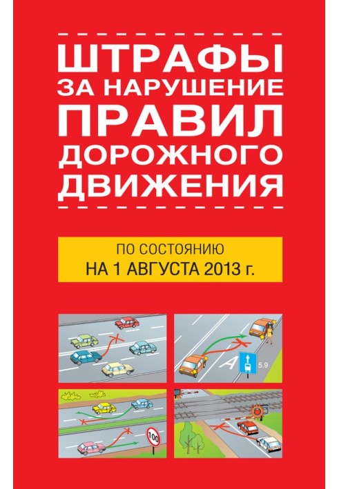 Книга Штрафи за порушення правил дорожнього руху станом на 01 серпня 2013 року