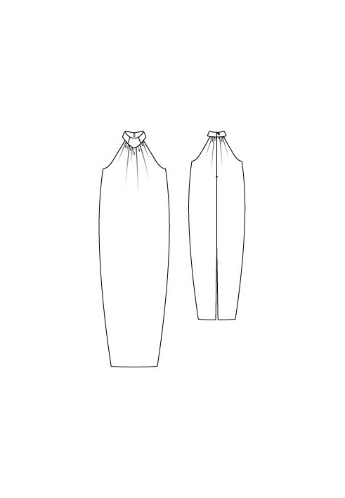 Pattern Long wedding dress with an American armhole (Burda 3/2011, pattern number 106)