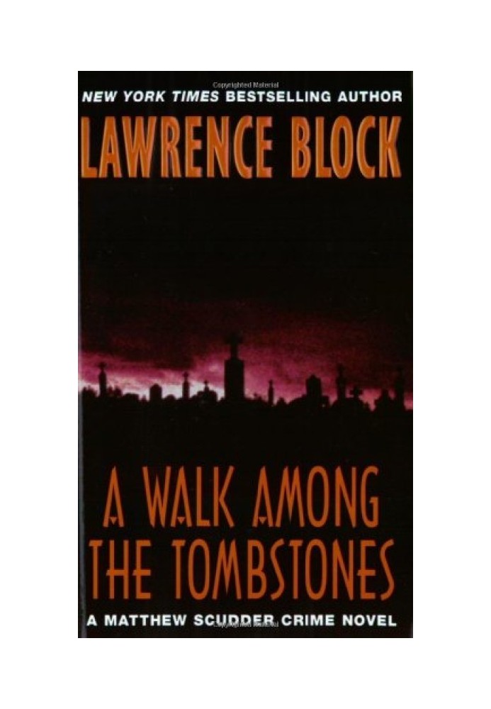Book Walk among the gravestones
