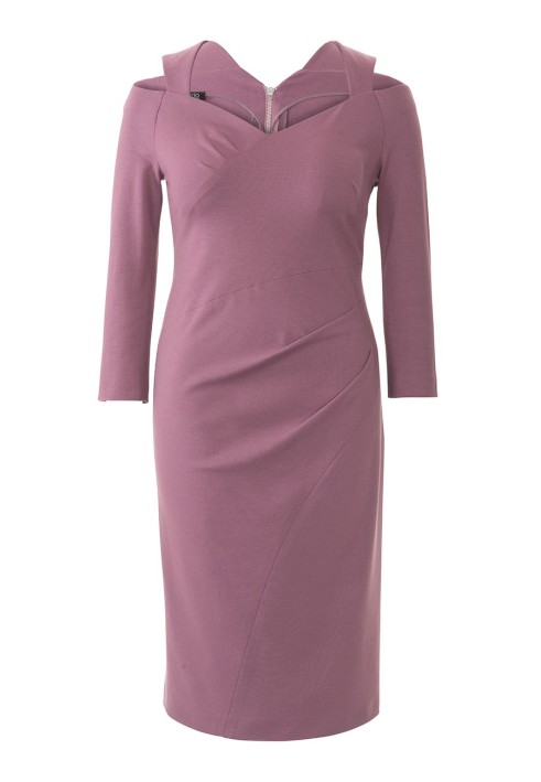 Pattern Sheath dress with a scent effect and pleats (Burda 9/2017, pattern number 123)