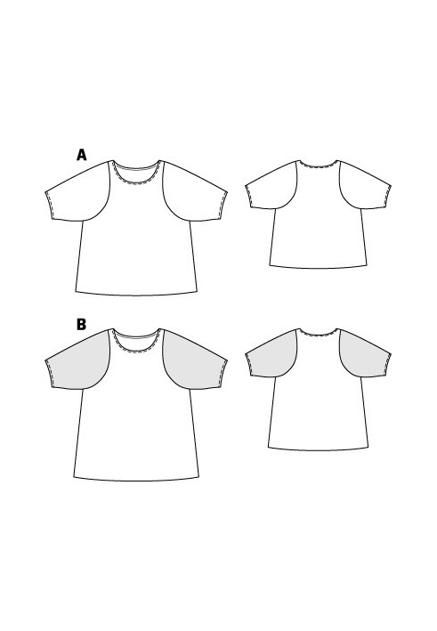 Pattern Blouse of flared silhouette (Burda 5/2015, pattern number 129 A)