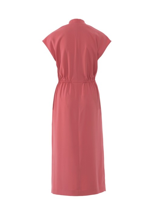 Pattern Dress with a stand-up collar and narrow skirt (Burda 1/2018, pattern number 6420 A)
