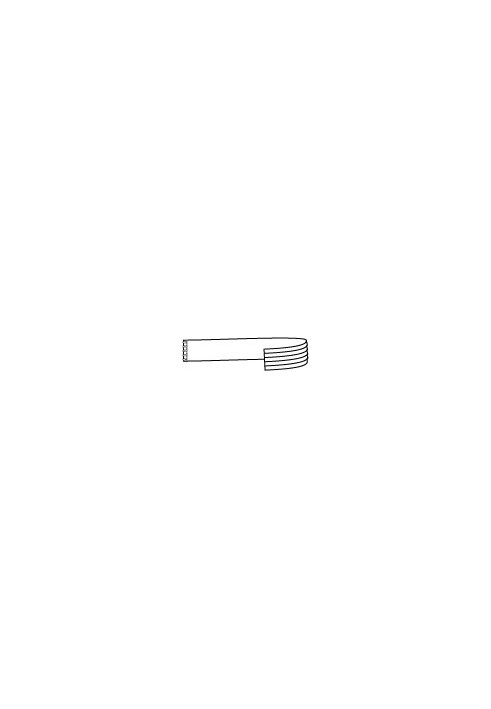 Pattern Camerband belt with hook fastening (Burda 4/2012, pattern number 127)