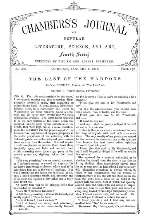 Book Chambers's Journal of Popular Literature, Science, and Art, No. 680 January 6, 1877