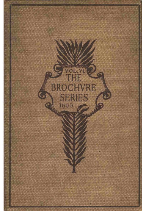 Book The Brochure Series of Architectural Illustration, vol. 06, No. 06, June 1900 The Duomo and the Campanile: Florence; Grotes