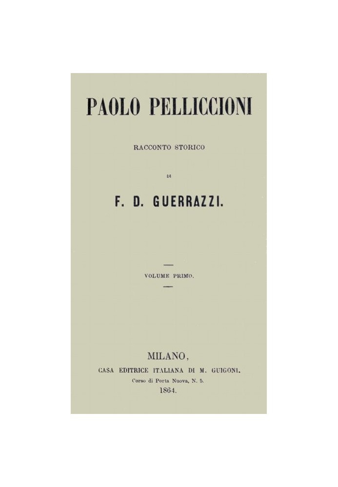 Book Paolo Pelliccioni, Volume 1 (of 2)