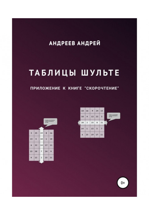 Книга Таблиці Шульте