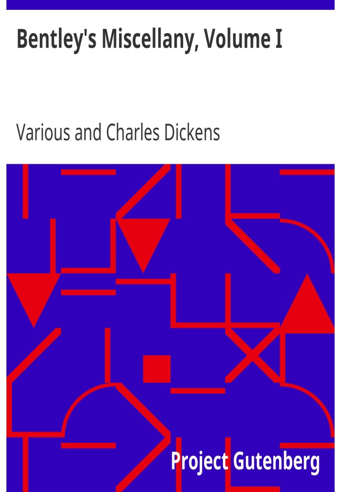 Book Bentley's Miscellany, Volume I