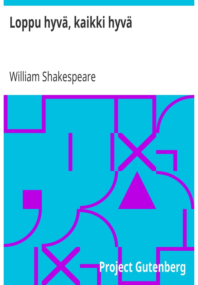 Book All's well, all's well
