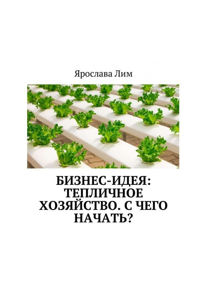 Book Business-idea: the Hothouse economy. With what to begin?
