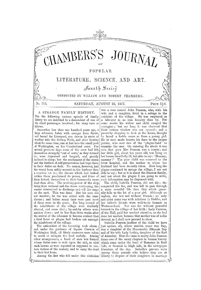 Book Chambers's Journal of Popular Literature, Science, and Art, No. 713, August 25, 1877