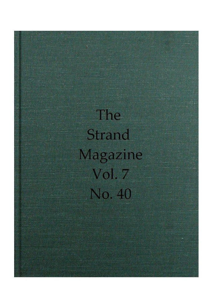 Book The Strand Magazine, Vol. 07, Issue 40, April, 1894 An Illustrated Monthly