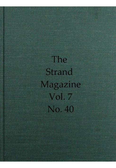 Book The Strand Magazine, Vol. 07, Issue 40, April, 1894 An Illustrated Monthly