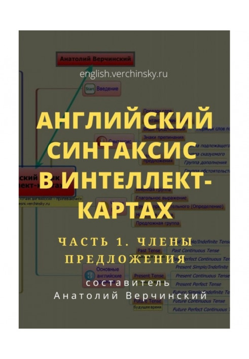Книга Англійський синтаксис в інтелект-картах. Частина 1: члени речення