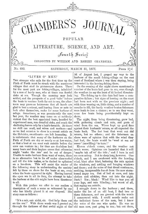 Book Chambers's Journal of Popular Literature, Science, and Art, No. 692 March 31, 1877