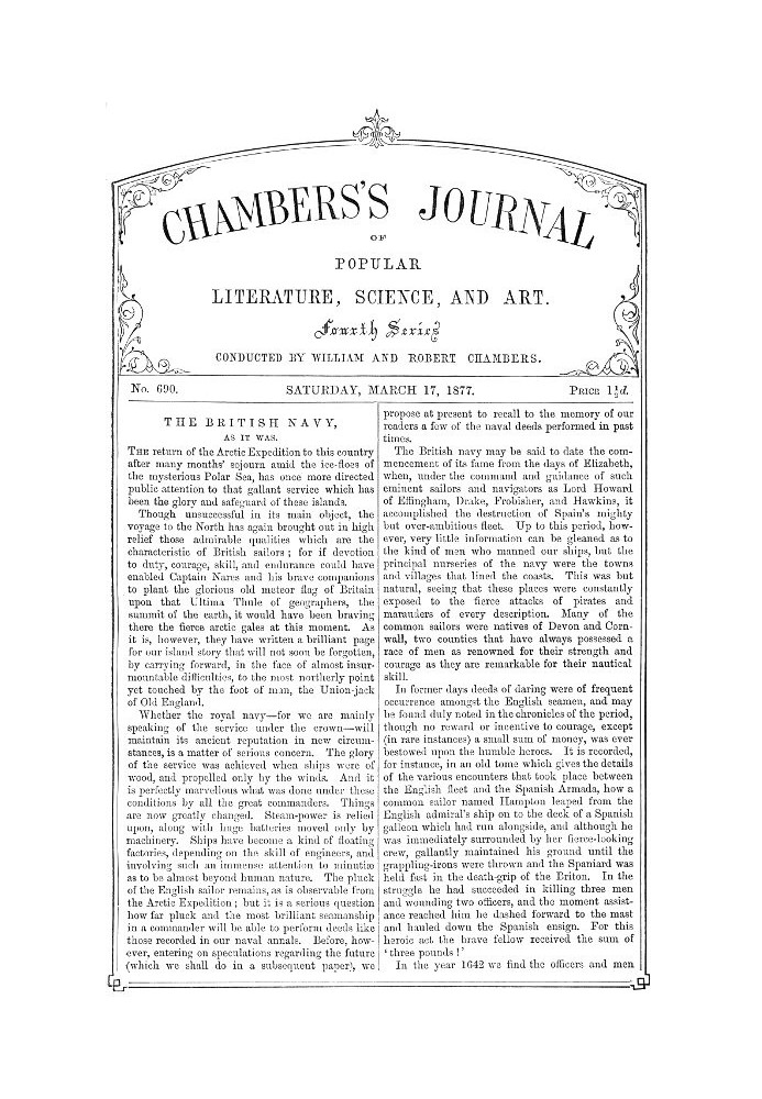 Book Chambers's Journal of Popular Literature, Science, and Art, No.690 March 17, 1877