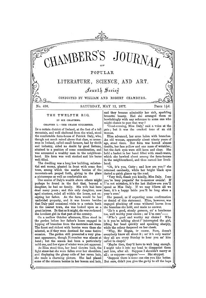 Book Chambers's Journal of Popular Literature, Science, and Art, No. 698 May 12, 1877