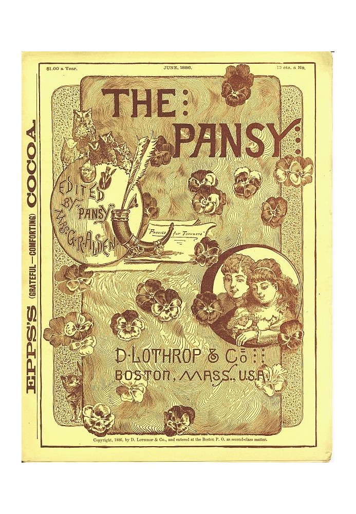 Book The Pansy Magazine, June 1886