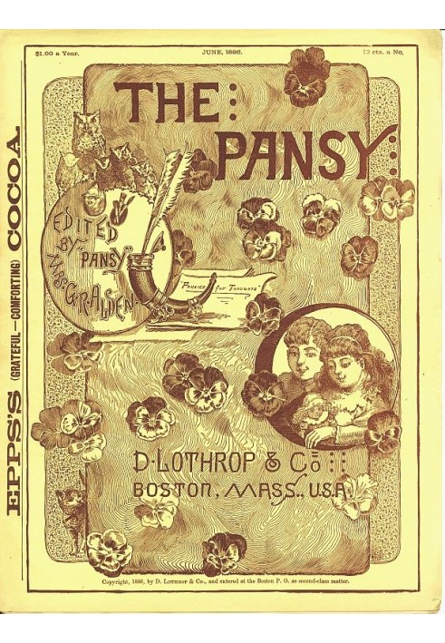 Book The Pansy Magazine, June 1886