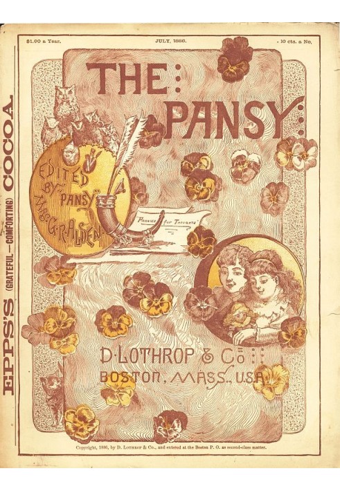 Book The Pansy Magazine, July 1886
