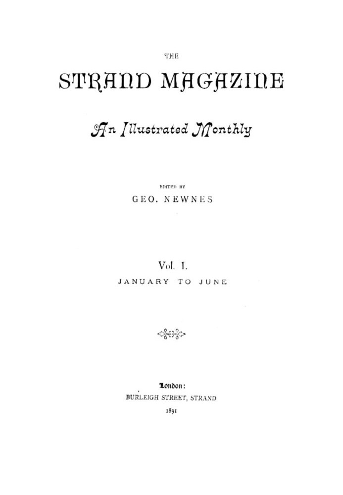 Book The Strand Magazine, Vol. 01, No. 06, June 1891 An Illustrated Monthly