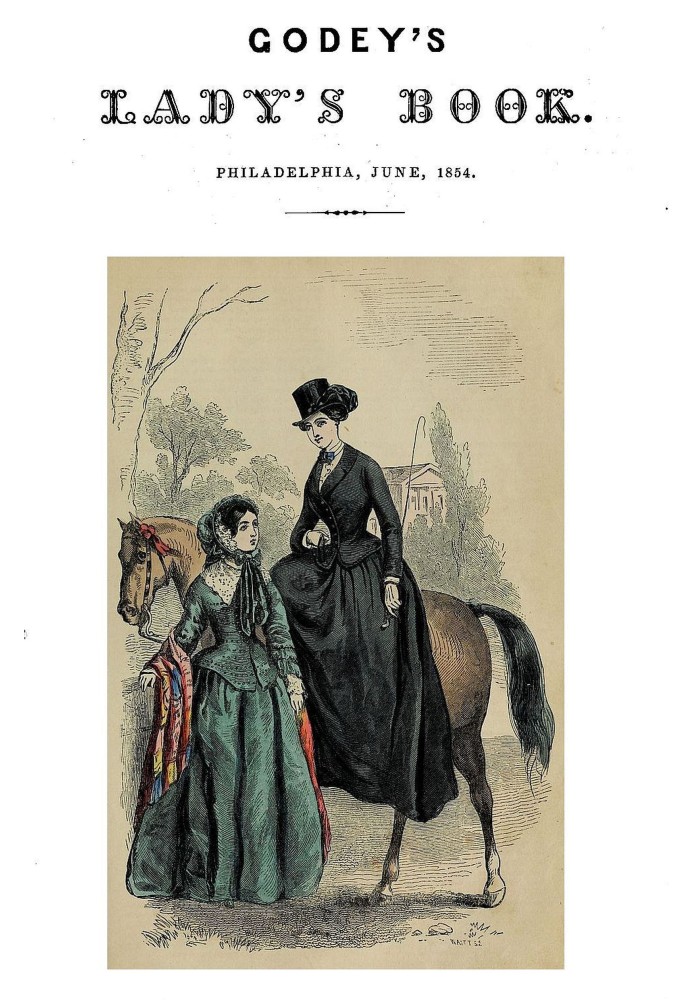 Book Godey's Lady's Book, Vol. 48, June, 1854