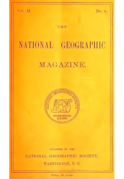 Book The National Geographic Magazine, Vol. II., No. 4, August, 1890