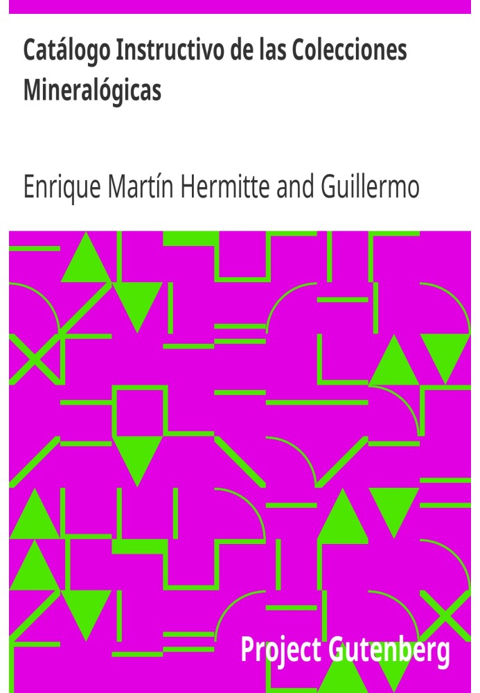 Book Instructional Catalog of Mineralogical Collections