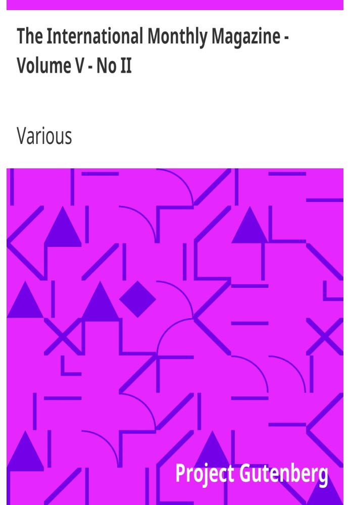 Book The International Monthly Magazine - Volume V - No II