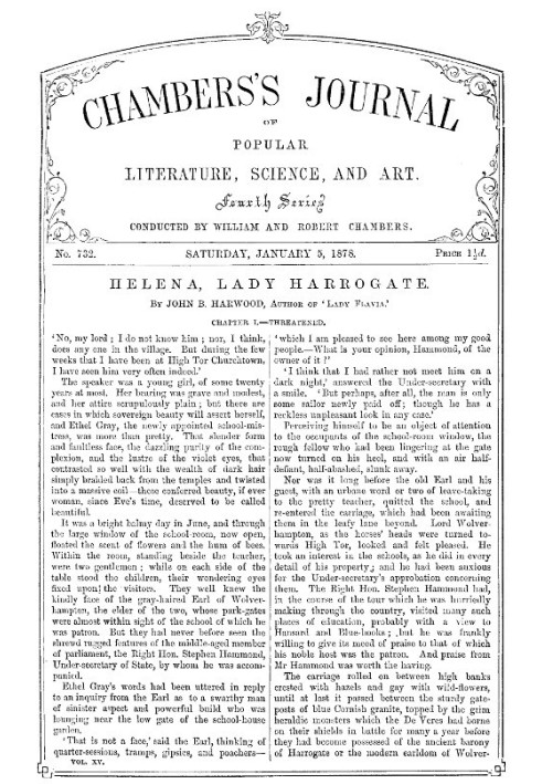 Книга Журнал популярної літератури, науки та мистецтва Чемберса, № 732, 5 січня 1878 р.