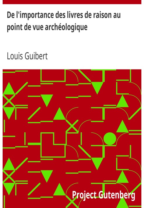 Book On the importance of books of reason from an archaeological point of view