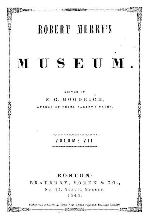 Book Robert Merry's Museum, Vol. VII, No. 1-6
