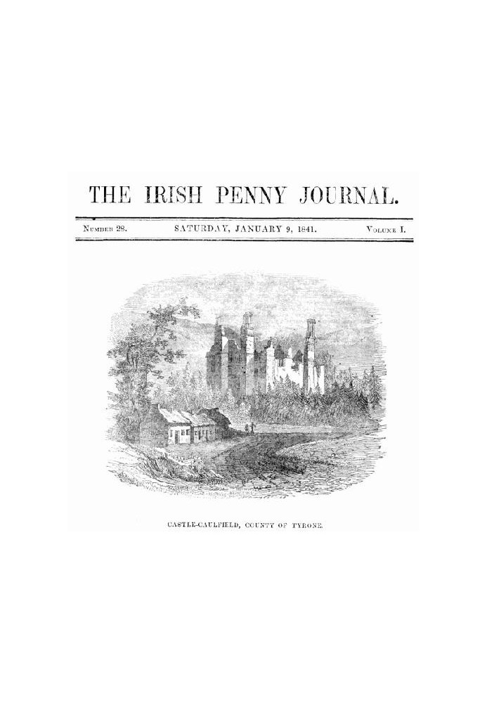 Book The Irish Penny Journal, Vol. 1 No. 28, January 9, 1841